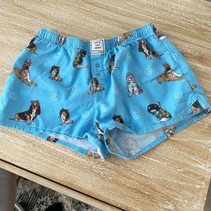 Puppy print PJ shorts from PJ Salvage